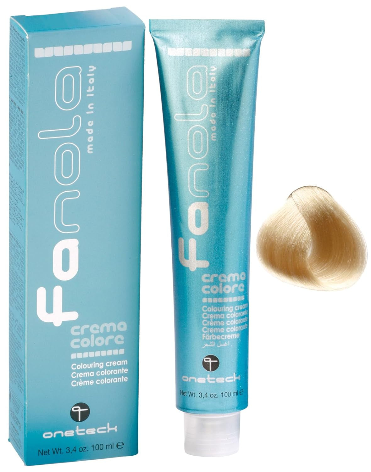 Fanola crema colore Kleurcrème 7,0 Blond, 100 ml Haarverf Naty Shop 10,00 Blond Platina Intensiv
