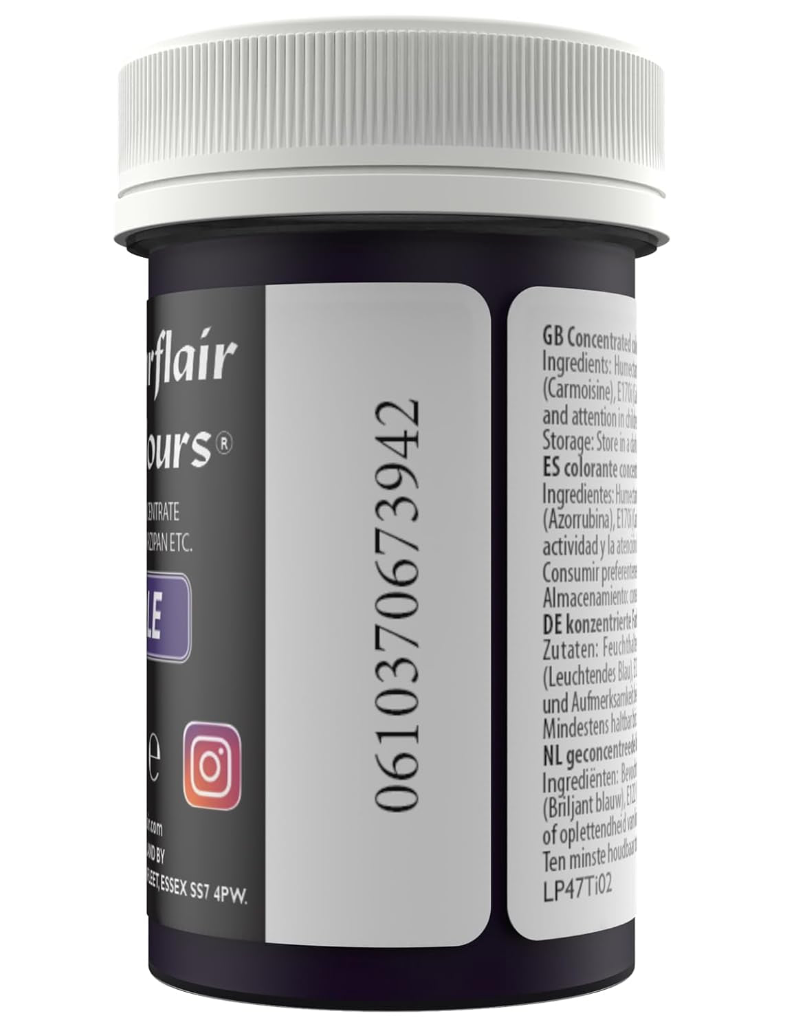 Sugarflair kleurstof voor pasta, pastelpaarse kleur, kleurstof voor pasta, fondant en marsepein, spectraal geconcentreerde kleuren - 25g