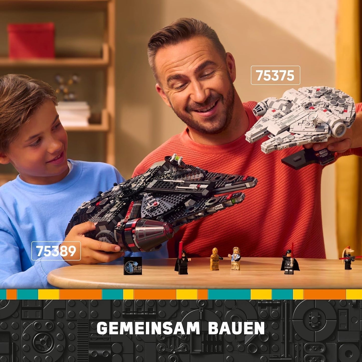 LEGO Star Wars Dark Millennium Falcon, ruimteschipset, bouwspeelgoed voor kinderen, verjaardagscadeau voor jongens, meisjes en fans, avonturenspeelgoed 75389 Bouwsets Besuche in LEGO-Store