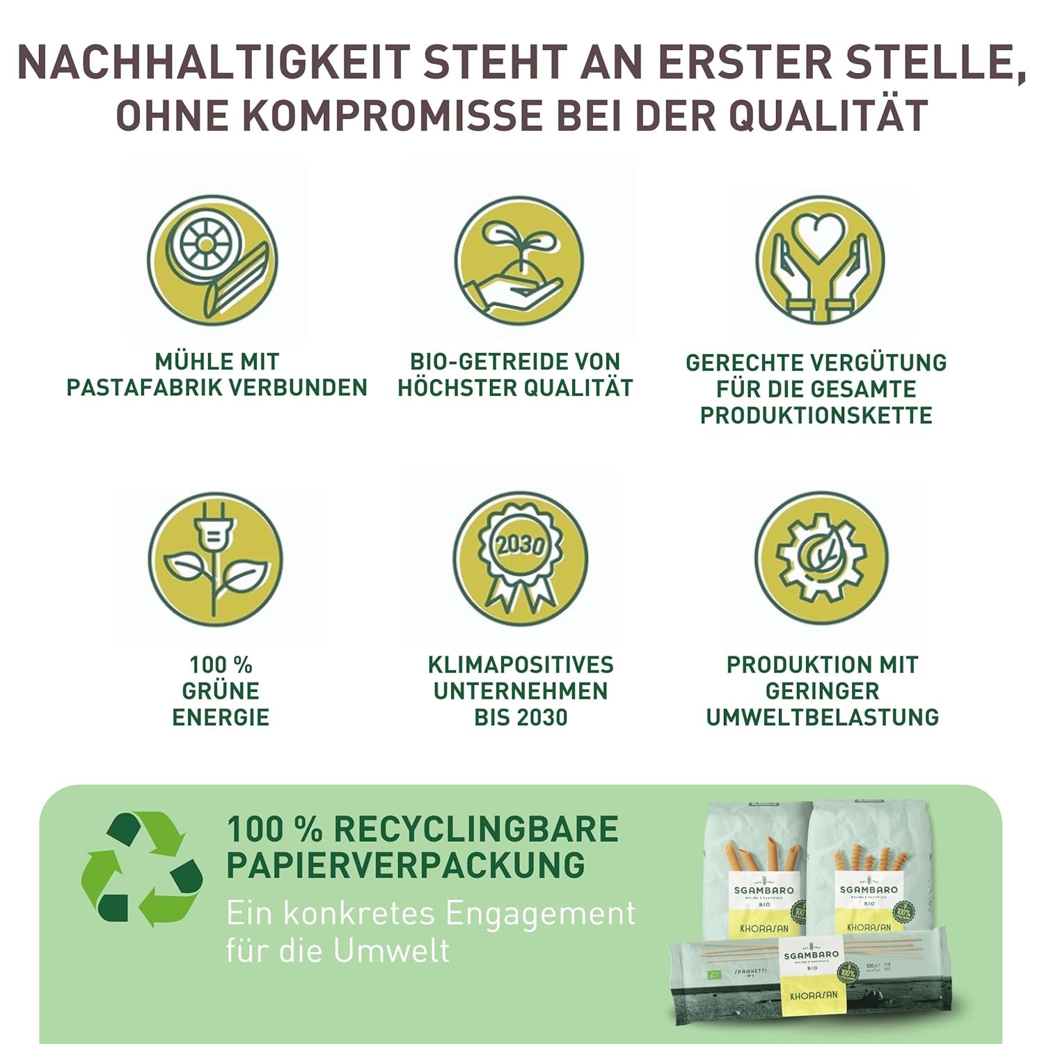 Biologische Penne Rigate Pasta N.91 - 500g van Khorasan Tarwe - Oude tarwe, rijk aan eiwitten, 100% verbouwd in Italië - Veelzijdig in de keuken en rijk aan voedingsstoffen