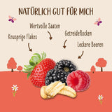 Allos Hof Granola met bessen | Biologische Muesli | Muesli met bessen | Krokante Muesli | Ontbijtgranen | Verpakking van 6 (6 x 300 g), 1 stuk (verpakking van 6)