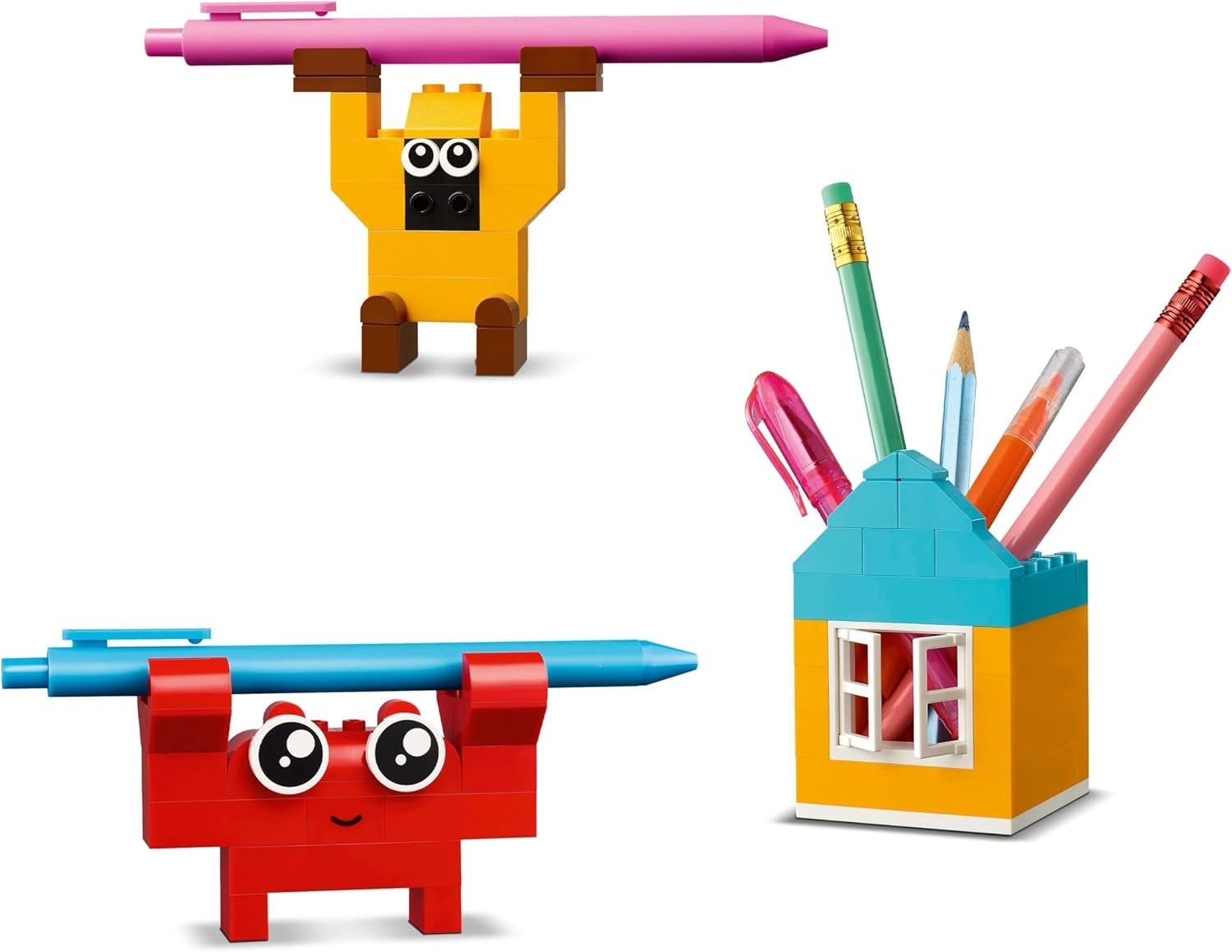 LEGO Classic Creative Fun Box, kleurrijke bouwstenen voor fantasierijk rollenspel, bouwset voor beginners, speelgoed voor meisjes en jongens vanaf 5 jaar, herbouwbare modellen 11042 Bouwsets Besuche den LEGO-Store