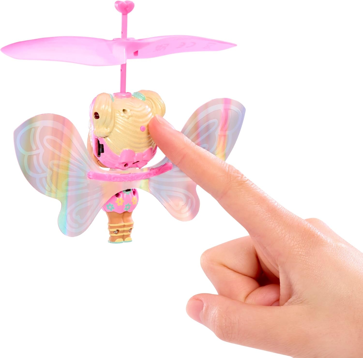 LOL Verrassing! Magic Flyers Fairies Tots - Flower Child - Inclusief 1 pop en 1 toverstaf in een bloemvormig pakket, 2 om te verzamelen, Roos
