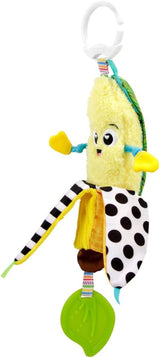 LAMAZE Bea de banaan, clip-on kinderwagen en kinderwagen pasgeboren speelgoed, sensorisch babyspeeltje met kleuren en geluiden, ontwikkelingsspeelgoed voor jongens en meisjes van 0-24 maanden, geel babyspeelgoed Naty Shop