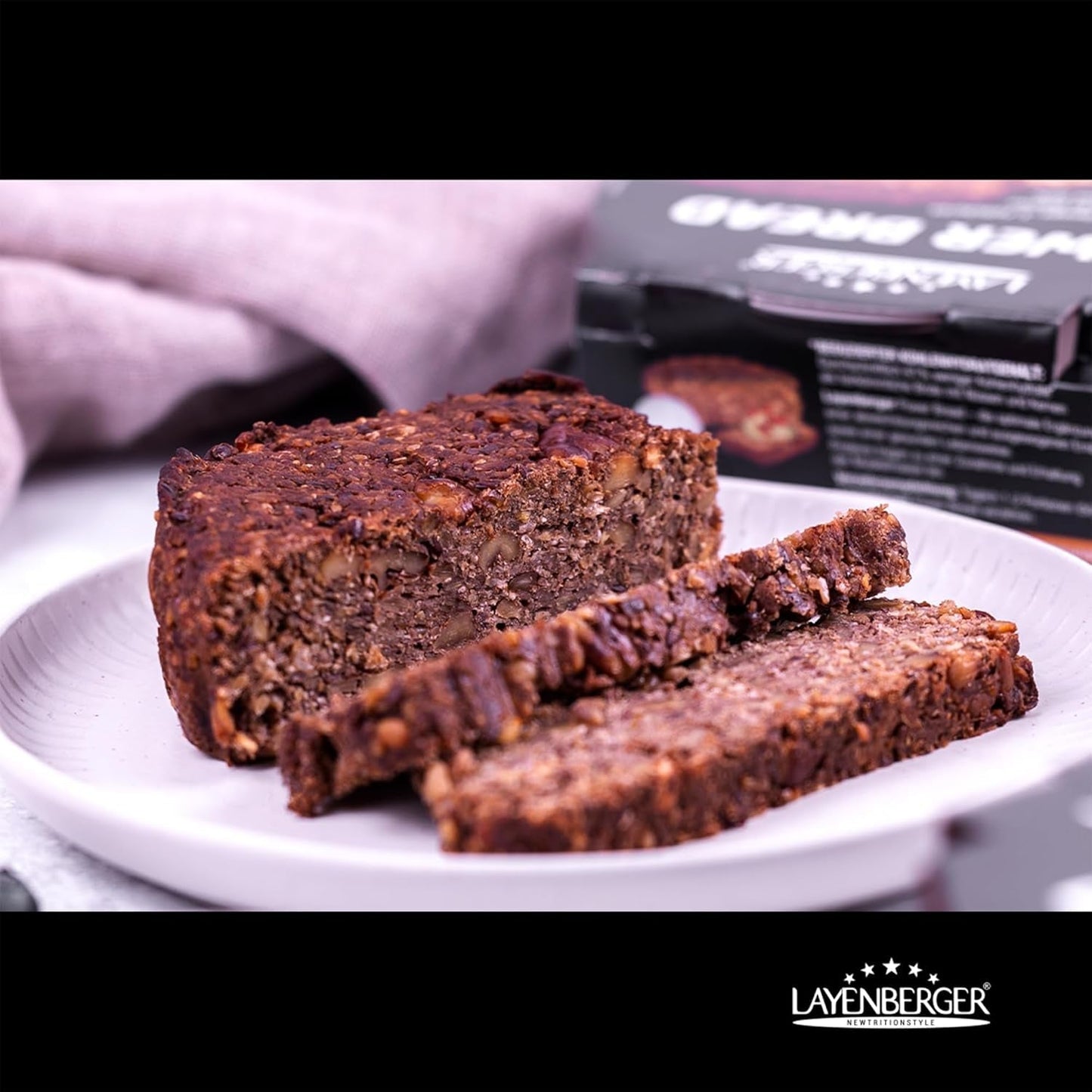 Layenberger Prower Brood Walnoot, Eiweiß- Und Ballaststoffquelle, Ohne Konservierungsmittel, Ohne Hefe, Ohne Mehl, Mit 14G Protein Pro 100G, (1 X 500G) Mengsel voor bakken en koken Naty Shop