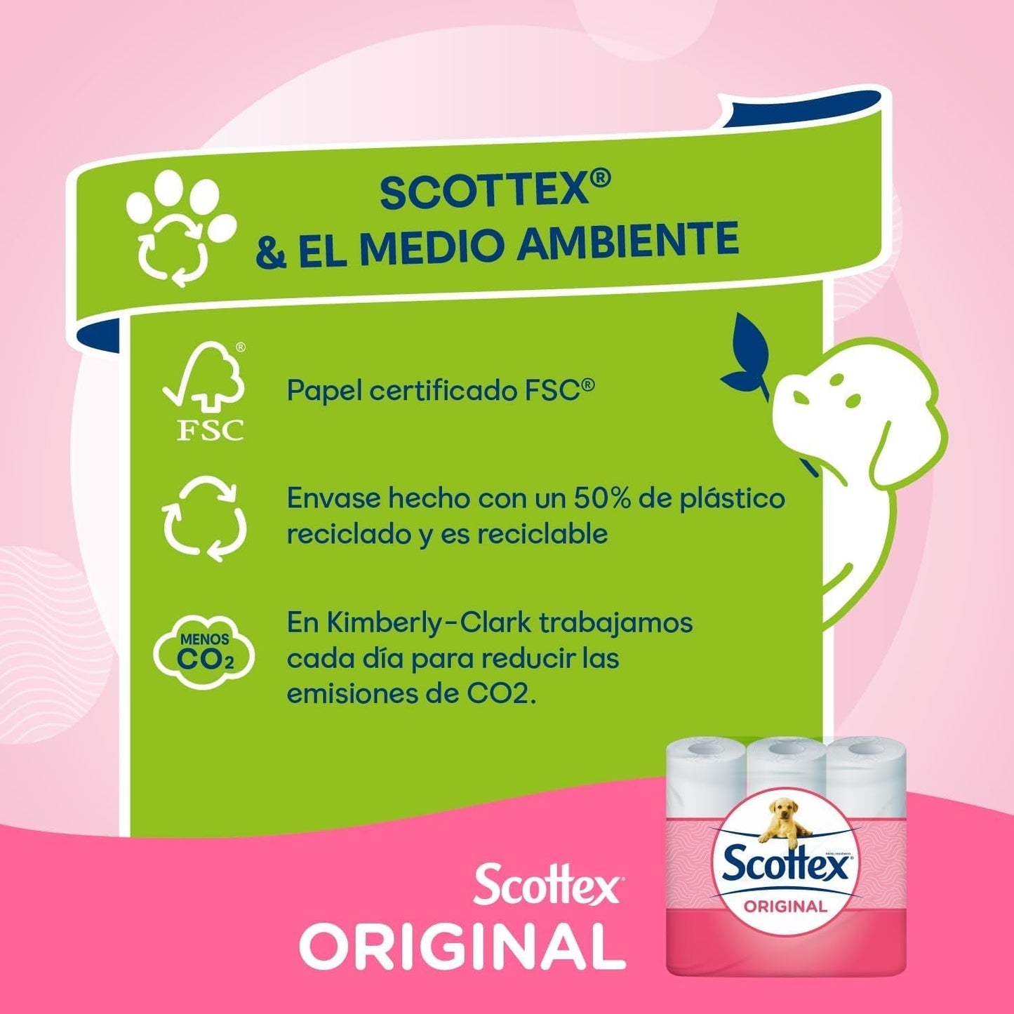 Toiletpapier Origineel, 128 witte rollen