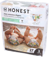 – Milieuvriendelijke en hoogwaardige wegwerpluiers, Panda's, maat 3 (7,3–12,7 kg), 27 stuks