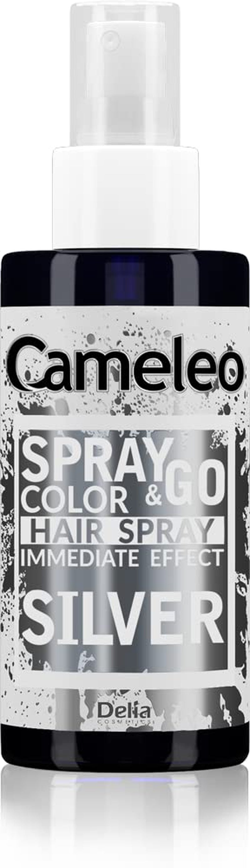 Cameleo - Spray & Go - haarverfspray - paars - voor blond, platinablond en grijs haar - eenvoudig sprayen en gaan - semi-permanent - direct resultaat - carnavalshaarverfspray - 150 ml Naty Shop zilveren haarverf 150 Ml (1 pakje)