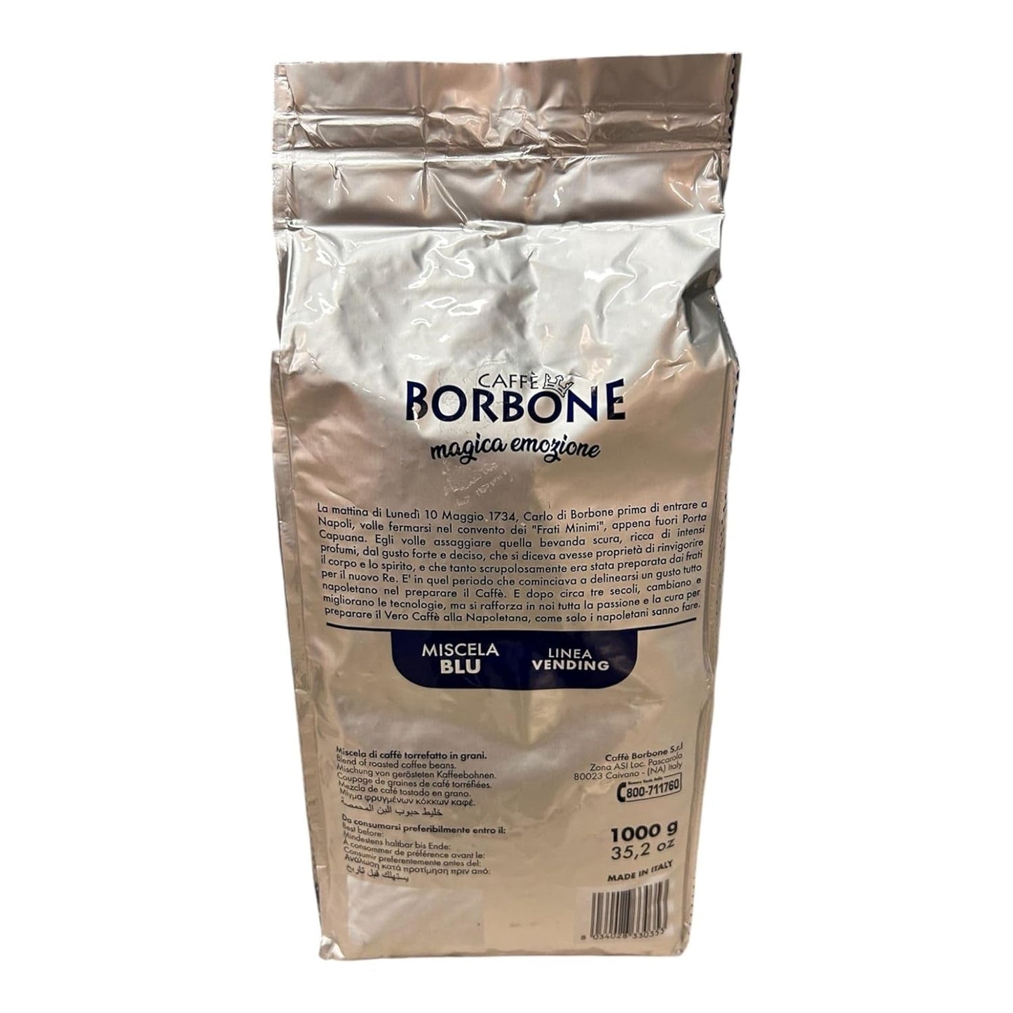 Koffiebonen BLUE Blend Borbone VENDING 1 kg x 12