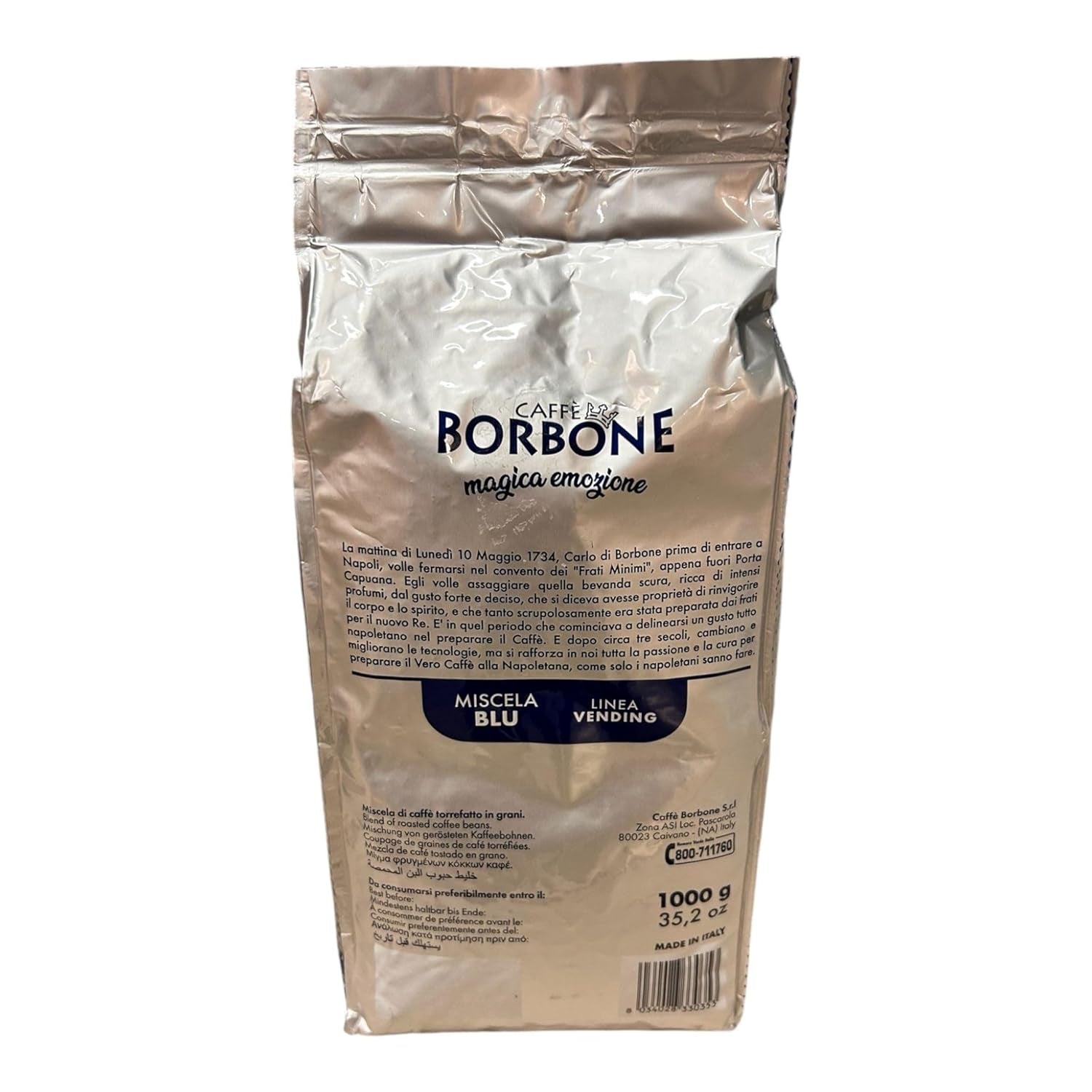 Koffiebonen BLUE Blend Borbone VENDING 1 kg x 12