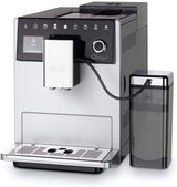 Melitta CI Touch - Volautomatische espressomachine met melksysteem, espressomachine met geïntegreerde koffiemolen en melkopschuimer, b.v. voor espresso of cappuccino, zilver