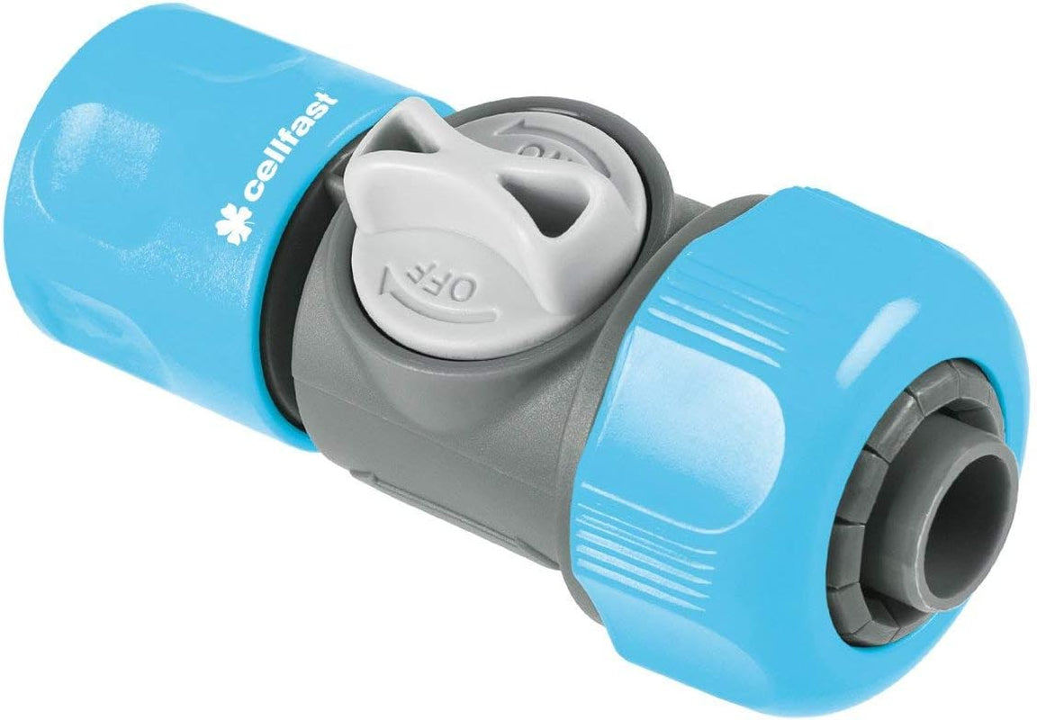 Cellfast snelkoppeling met CellPRO 3/4" ventiel, eenvoudig verstelbaar, ergonomisch ontwerp, PC/ABS kunststof, hoge kwaliteit, 52-331, blauw