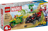 LEGO Marvel actieplezier met spin en electro in hun dino-speedsters, bouwbare superheldenauto voor jongens en meisjes vanaf 4 jaar, heldenset met speelgoedauto, Spidey en zijn supervrienden 11198 Bouwsets Beuche in LEGO-Store