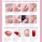 360 stks gradiënt ballerina kunstnagels set, roze witte gradiënt lijm-op kunstnagels met 2 stks nagelolie pennen, ombre medium nepnagels voor vrouwen DIY