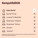 door Amazon Cafe au Lait Dolce Gusto compatibel Kaffeekapseln, 48 Kapseln (3 Packungen mit je 16 Stück)