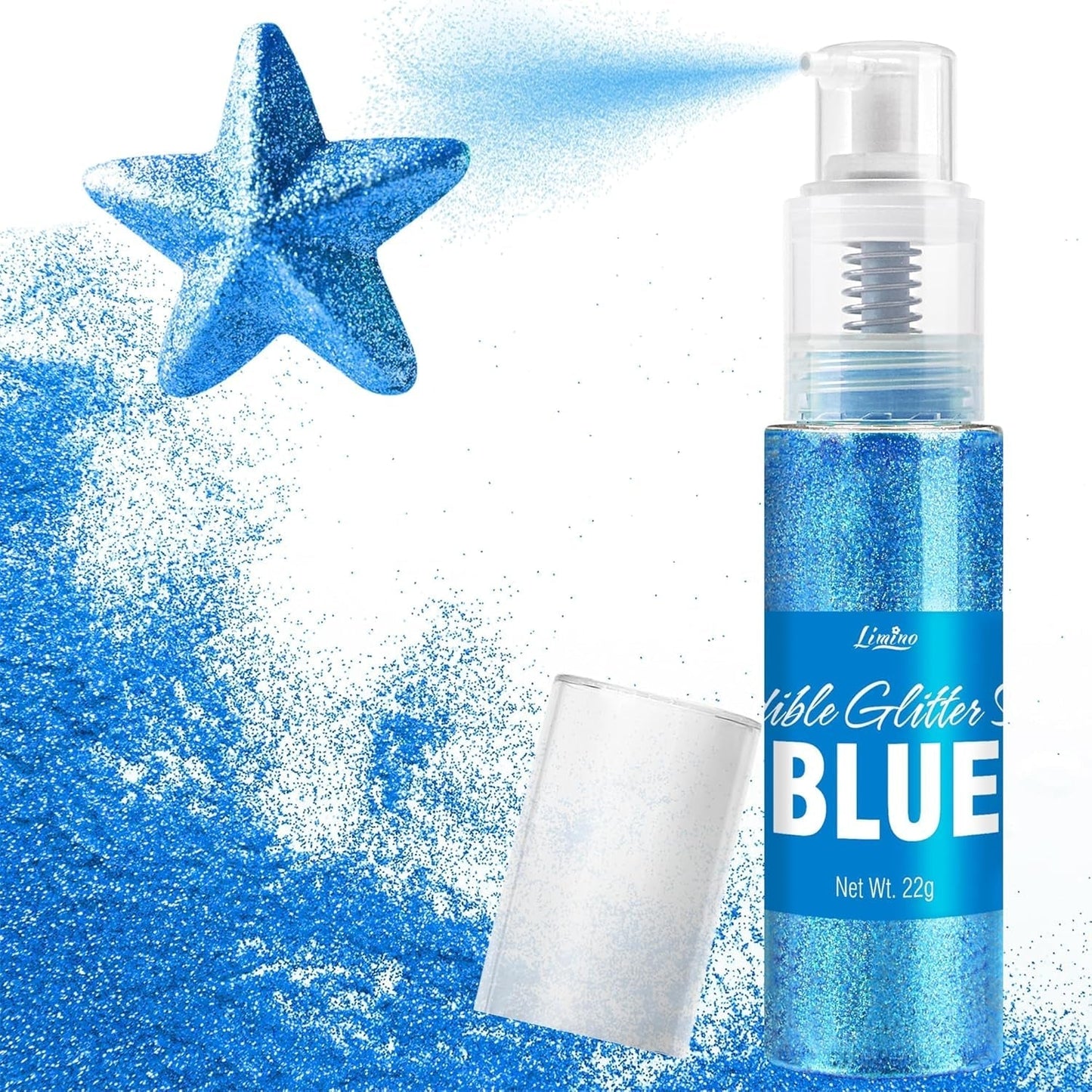 Eetbare glitterspray - 22G Eetbare glitter, eetbaar glitterpoeder voor drankjes, taartdecoraties, macarons - Voedselkleuring glitterpoeder, eetbare glitter voor cocktails, muffins (roze)