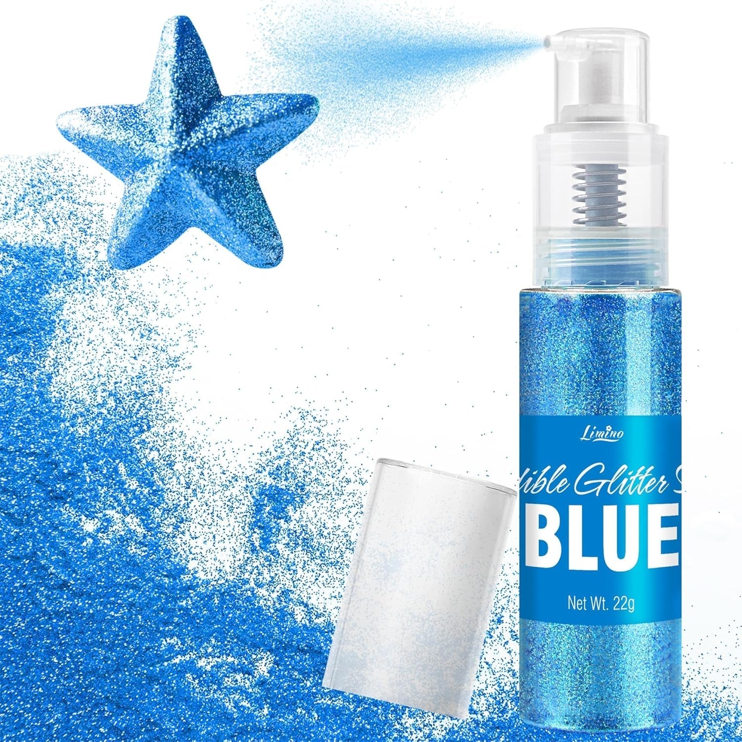 Eetbare glitterspray - 22G Eetbare glitter, eetbaar glitterpoeder voor drankjes, taartdecoraties, macarons - Voedselkleuring glitterpoeder, eetbare glitter voor cocktails, muffins (roze)