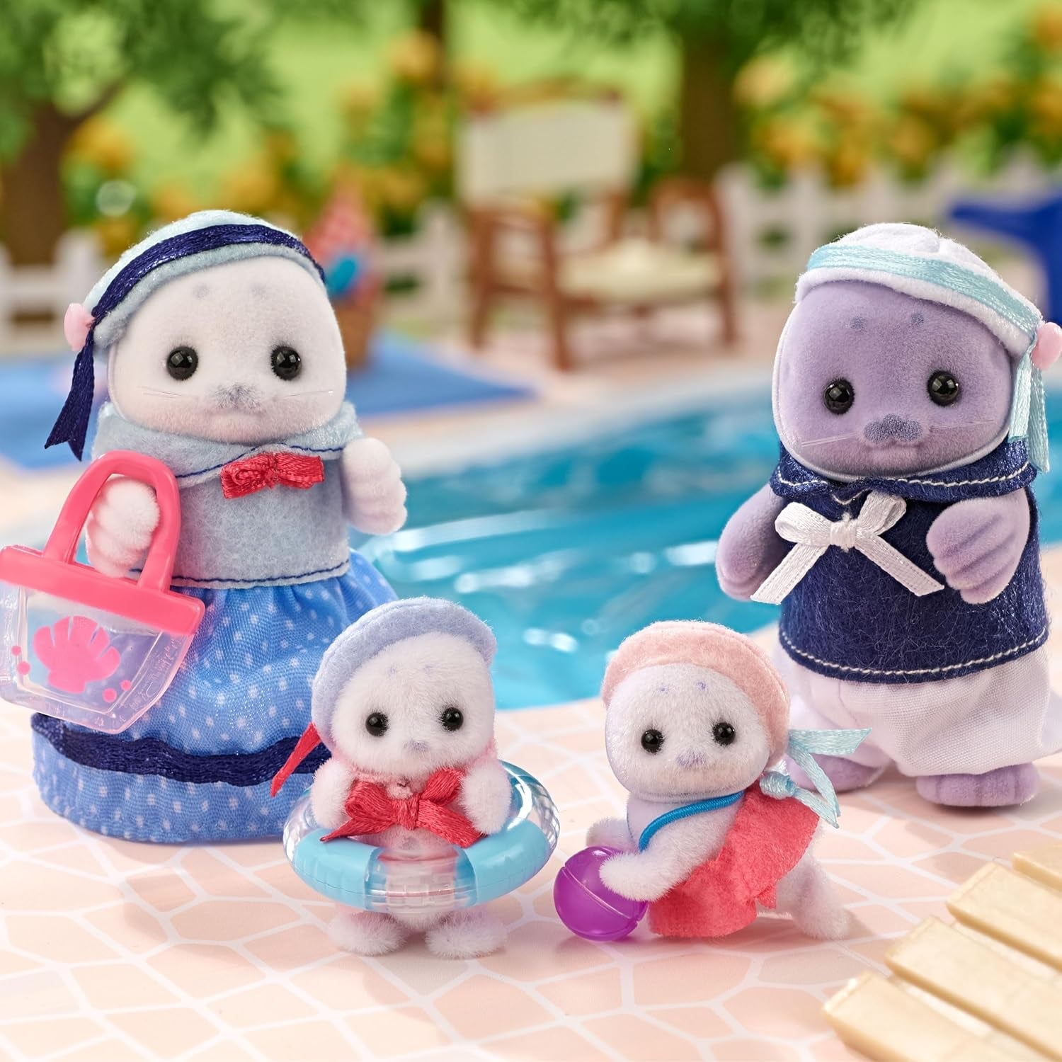 Sylvanian Families - 5759 Seal Family dierenfiguur Gedetailleerd speelgoed voor kinderen vanaf 3 jaar