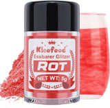 Kicofood, eetbare glitters, 5 gram, diverse kleuren Glitter Naty Shop Rood