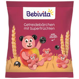 Graanbeertjes met superfruit (9 x 30 g) – snacks voor kinderen vanaf 1 jaar, alleen gezoet met fruit, ideaal plezier voor het hele gezin