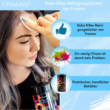 FRAMAR Remover voor geverfd haar - Remover voor geverfd haar, Remover voor geverfd haar, Remover voor geverfd haar, Accessoires voor het verven van haar, Remover voor geverfd haar, Remover voor geverfd haar - 100 doekjes Haarverf Naty Shop
