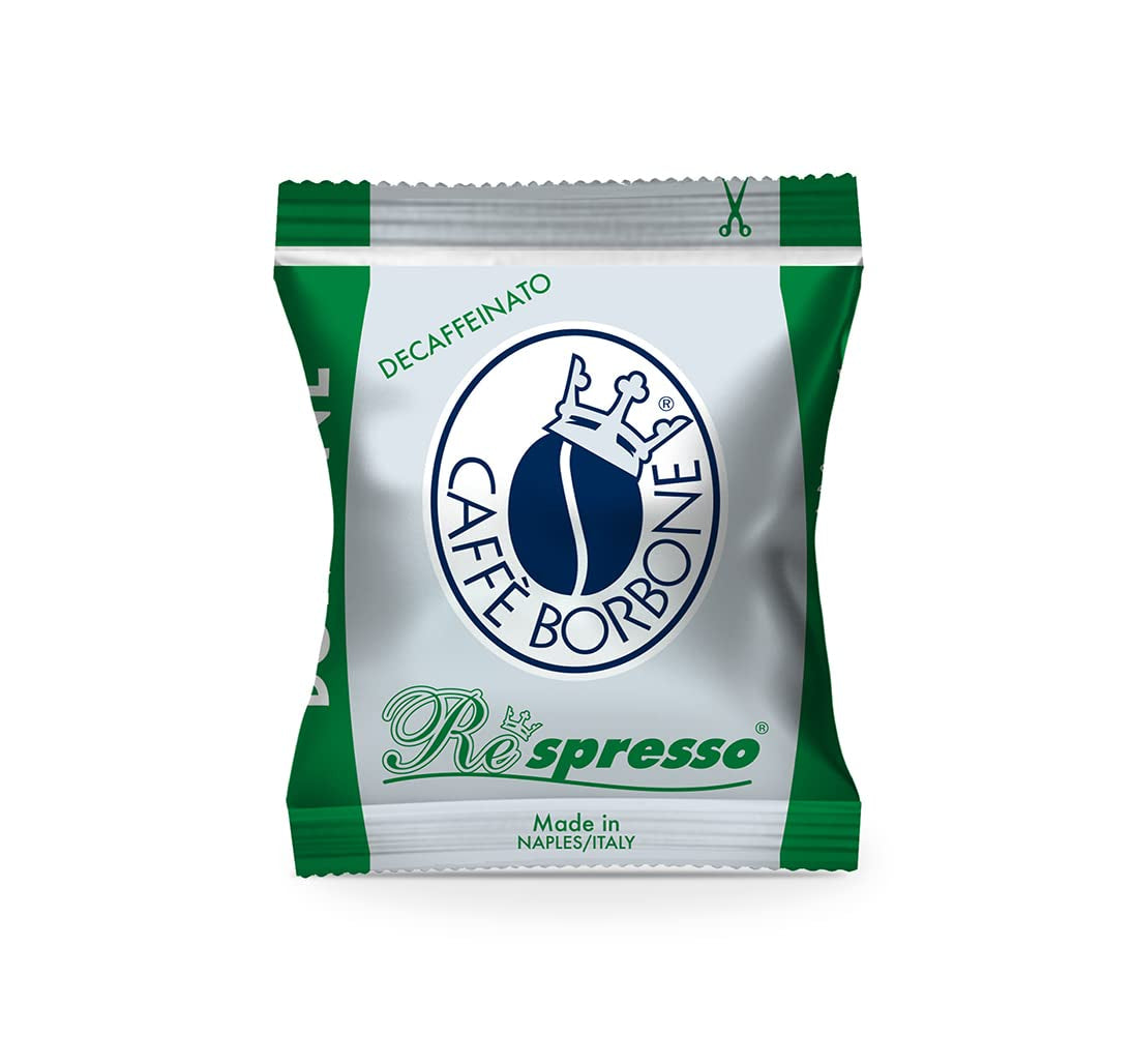 Caffè Borbone Kaffee Kapseln Respresso, Blaue Mischung, 100 stück & Kaffee Kapseln Respresso, Entkofeinierte Dek Mischung - 100 stück - Compatibel met Häuslichen Kaffeemaschinen Nespresso®*