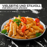MIAMIO - Keramische serviesset, 24-delig, gecombineerd servies voor 6 personen - Vaatwasmachine- en magnetronbestendig - Palmanova-collectie (wit)