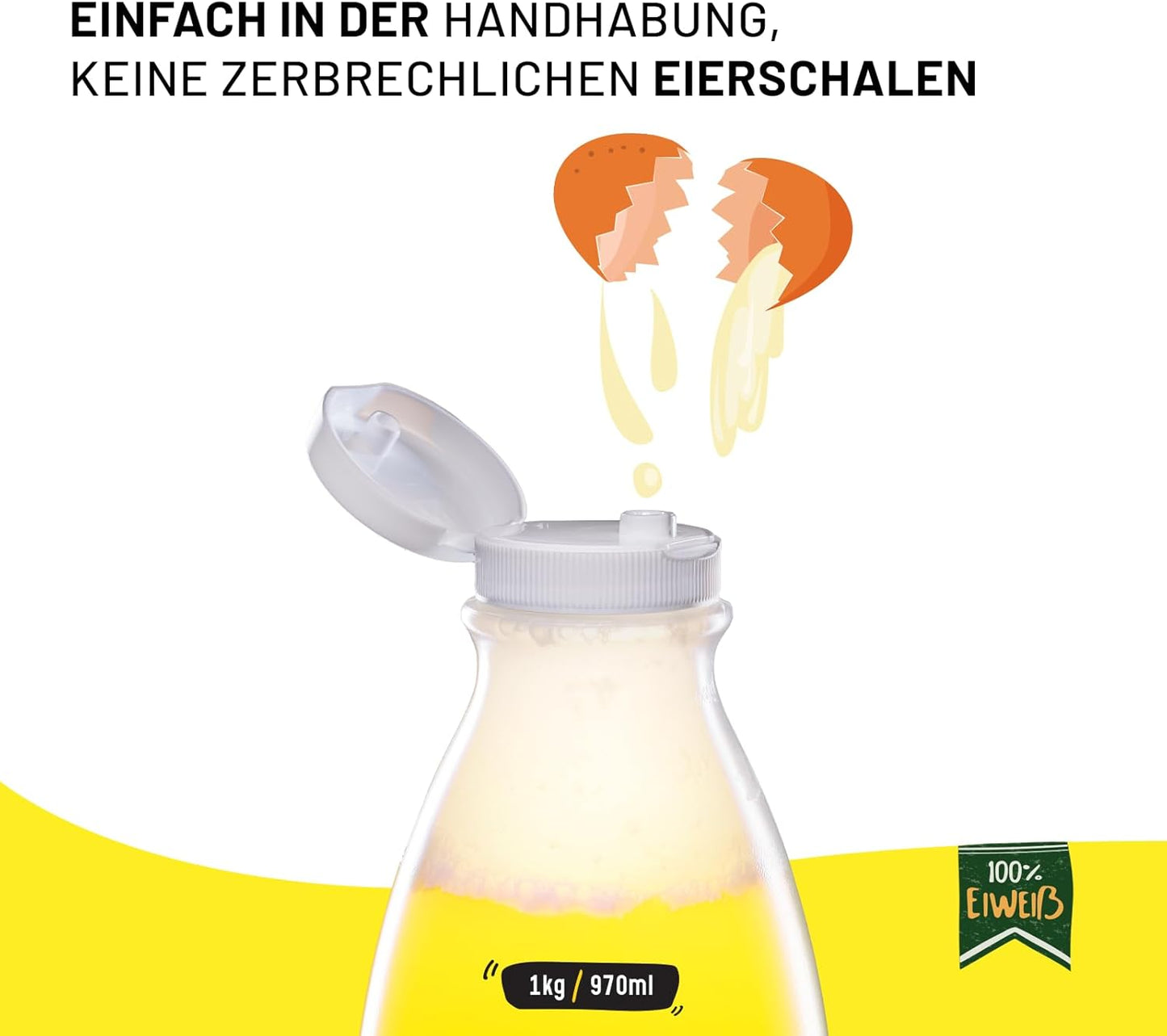 Vloeibaar eiwitmerk - 6x1kg 100% natuurlijke eiwitten