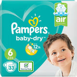 Luiers Pampers 81657566 Baby-Dry broek, wit