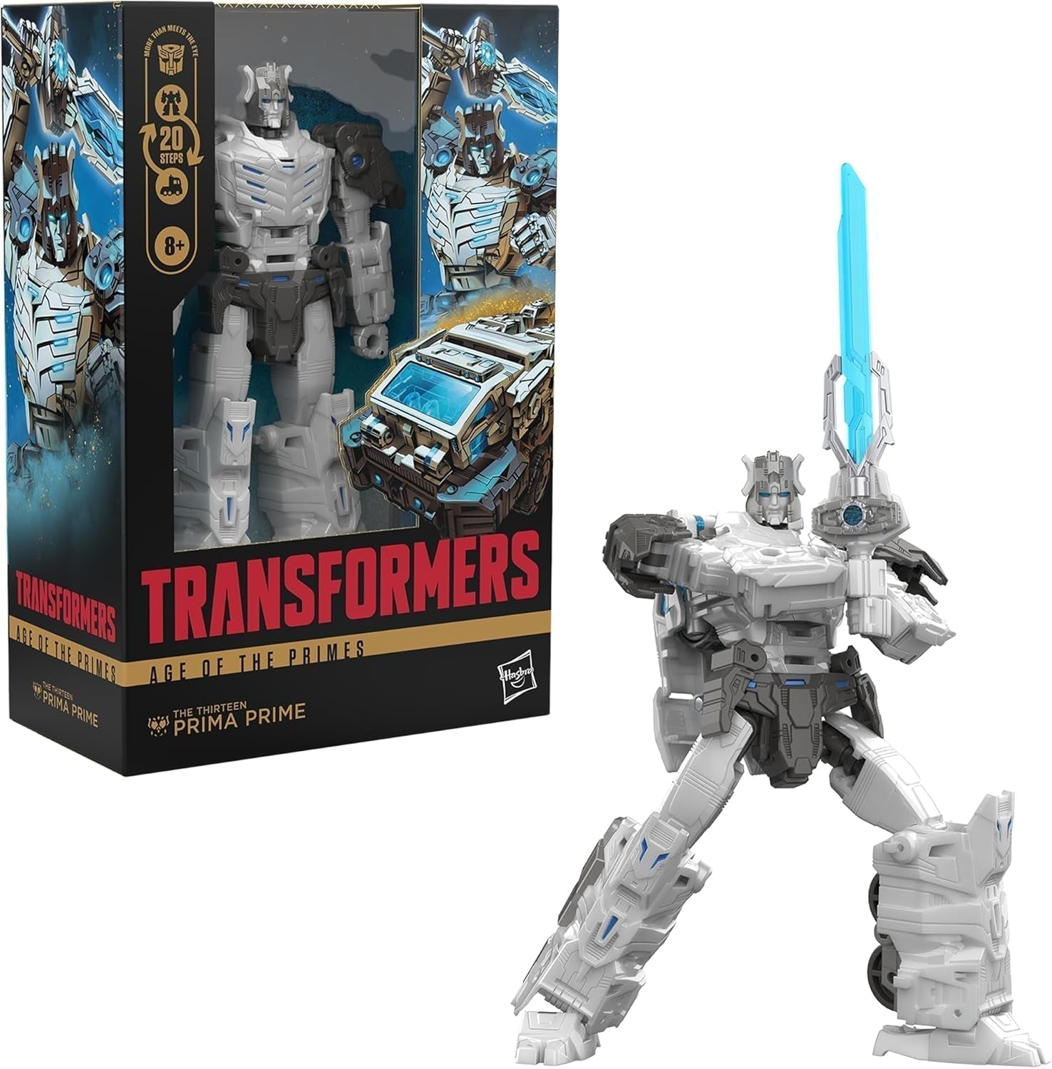 Transformers Age of the Primes Voyager Class the Thirteen Prima Prime, transformeerbaar actiefiguur Actiefiguren Naty Shop
