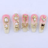 50 Stück Gold Nail Charms,Mix Styles Glitzersteine ​​​​Nägel Perle Legierung Nagel Steine ​​​​Blume Schmetterling Strasssteine ​​​​Nägel Herz Stern Nagel Charms DIY Nail Art Zubehör Frauen Nägel Deko