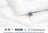 Irisette Noblesse dekbed voor alle seizoenen - Made in Germany - Overtrek met hoes van puur katoen, 135 X 200 Cm, Ã-ko-Tex gecertificeerd Dekbedden en dekbedden Naty Shop