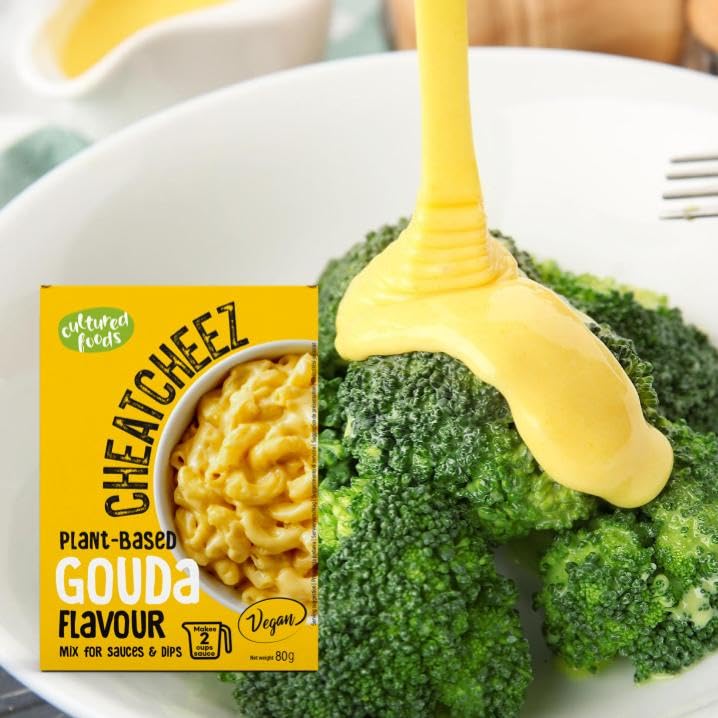 Gekweekte voedingsmiddelen CHEATCHEEZ Veganistische Goudse saus - Lactose- en glutenvrij