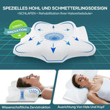 Nekkussen Hoofdkussen Orthopedisch kussen Memory Foam Kussen Ergonomisch hoofdkussen Neksteunkussen Anti-zijwaartse impactkussen voor zij-, rug- en buikslapers Witte cervicale orthopedische kussens Naty Shop