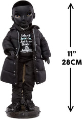 Rainbow High Shadow High - REXX McQueen - Modieuze zwarte pop met modieuze outfit en ruim 10 kleurrijke speelaccessoires - Ideaal voor verzamelaars en kinderen van 4-12 jaar