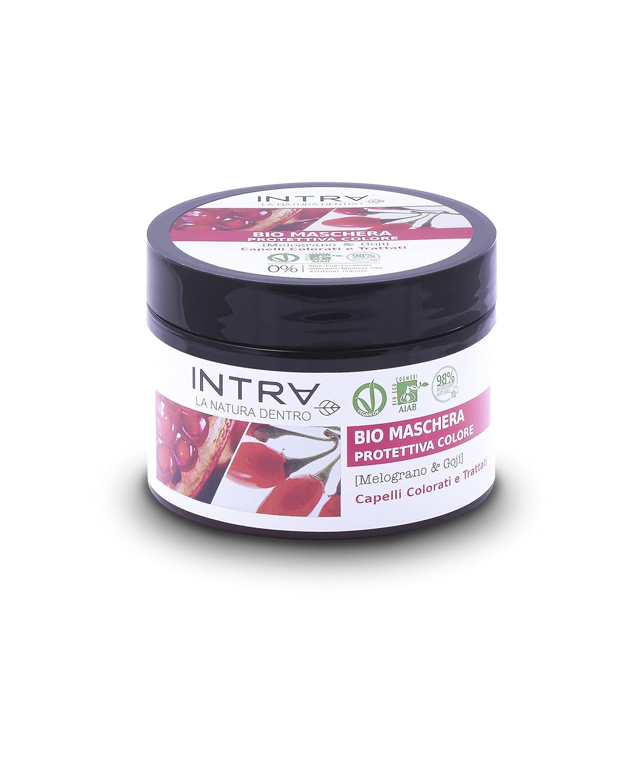 Granaatappel Goji-haarmasker Biologische beschermende kleur - 250 ml Naty Shop Haarmasker Standaardtitel