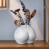 Kunstmatige lichaamsvaas, bloempot voor vrouwelijk lichaam met drainagegaten, moderne harsbloempot, modern boho-ontwerp, kunstmatige potplant voor binnendecoratie