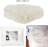 HOME DECO FACTORY Quilt met lang haar, 220Cm X 240Cm, beige Quilts en quilts Naty Shop