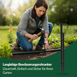 GARDENIX AquaPIN tuinslanganker, 50 stuks, grondpen, bevestigingsanker voor druppelslang, irrigatieslang, verbindingsvork