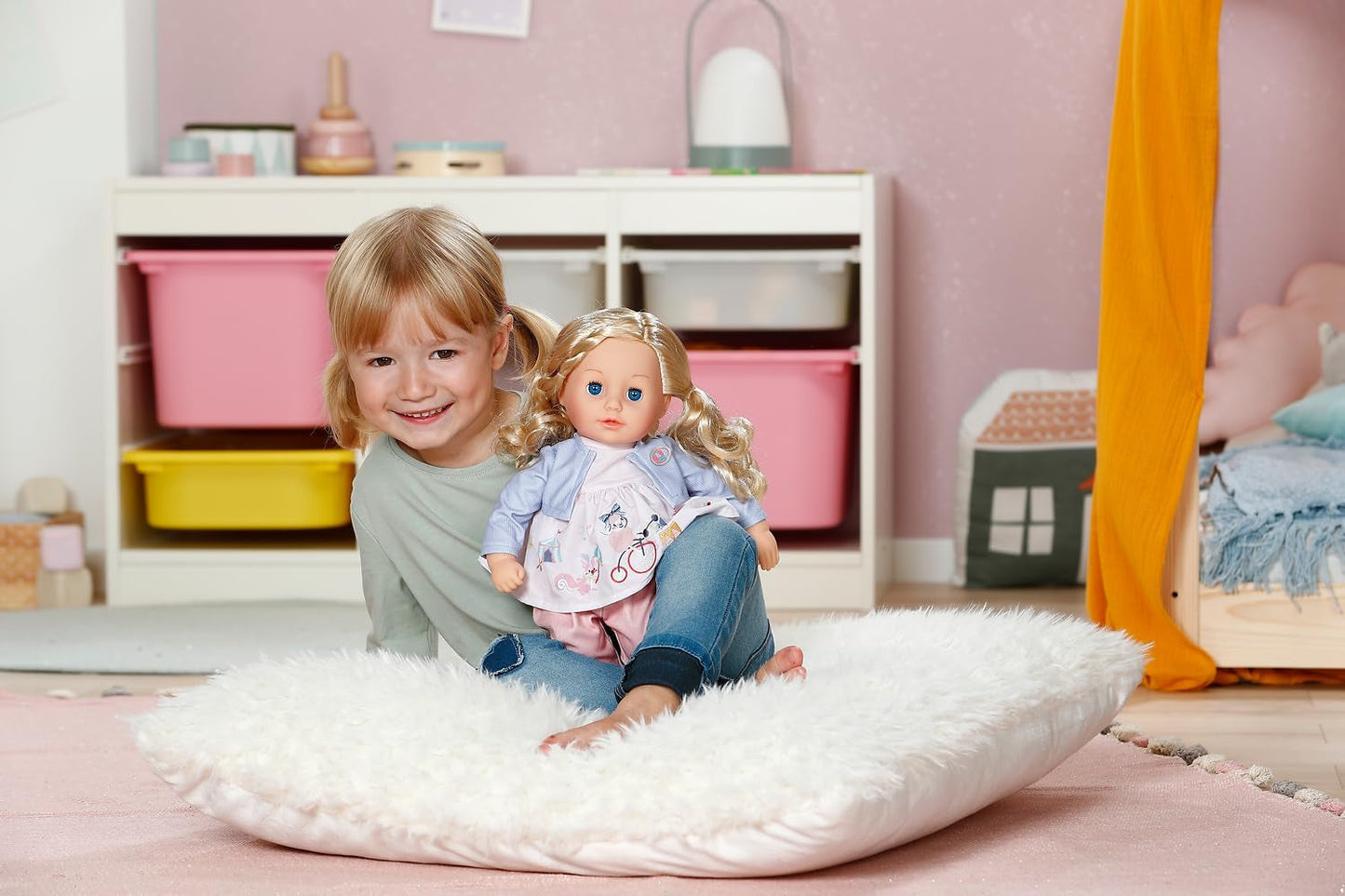 BABY born Sophia Rose - zachte pop van 36 cm - Pop met hoogwaardig blond haar en slaperige ogen - Geschikt voor kinderen vanaf 1 jaar
