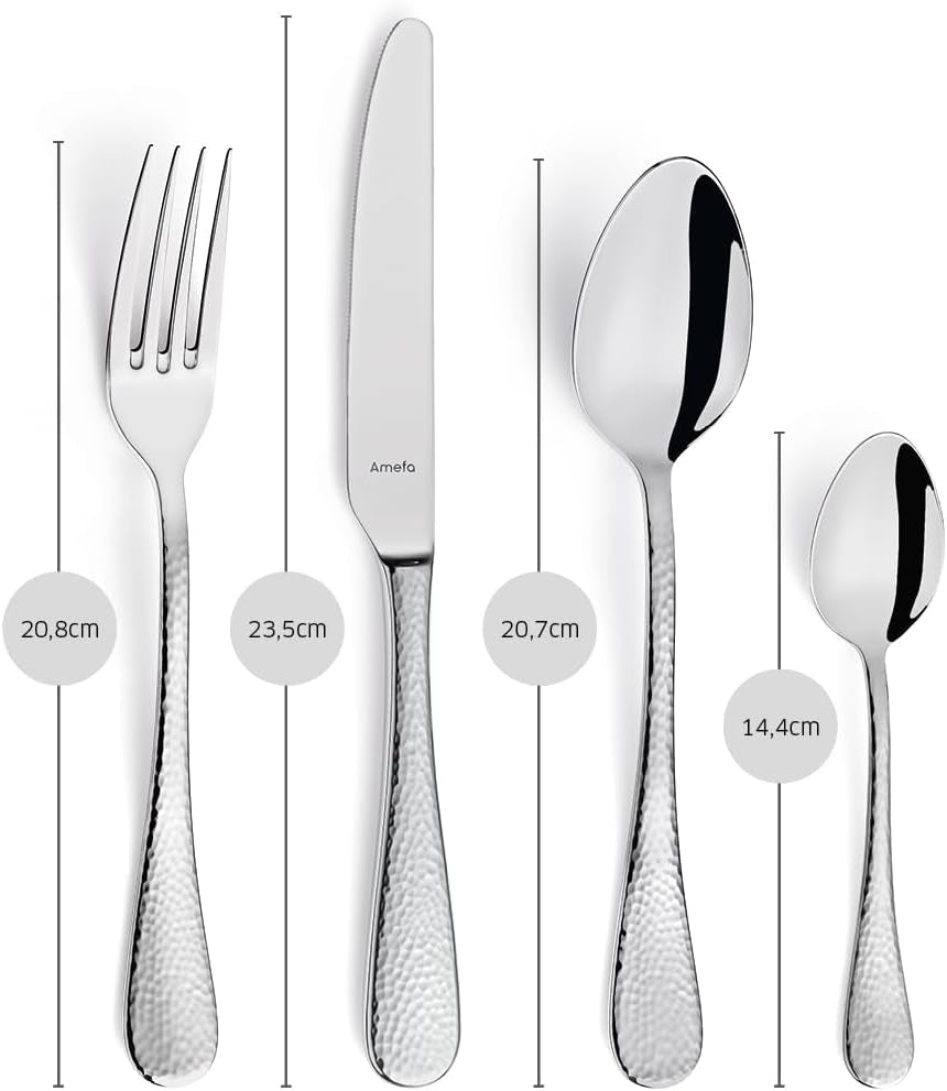 Amefa Sierra bestekset 6 personen | 24-delige roestvrijstalen 18/10 keuken Naty Shop