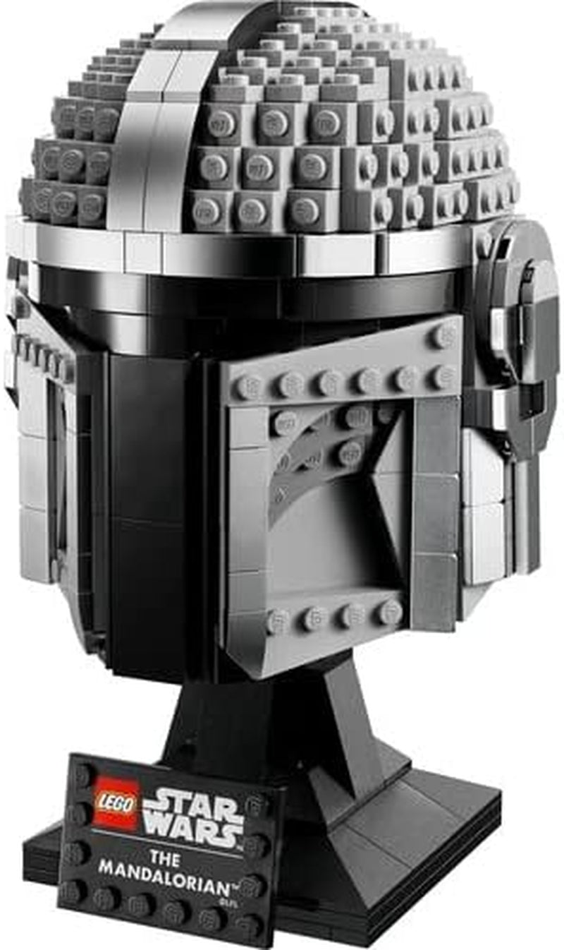 LEGO Star Wars Mandalorian helmmodel, collectie kamerdecoratie en een prachtig cadeau voor volwassenen, bouwpakket, mannen, vrouwen, moeder, vader, cadeau-idee voor de collectie 75328 Bouwsets Besuche in LEGO-Store
