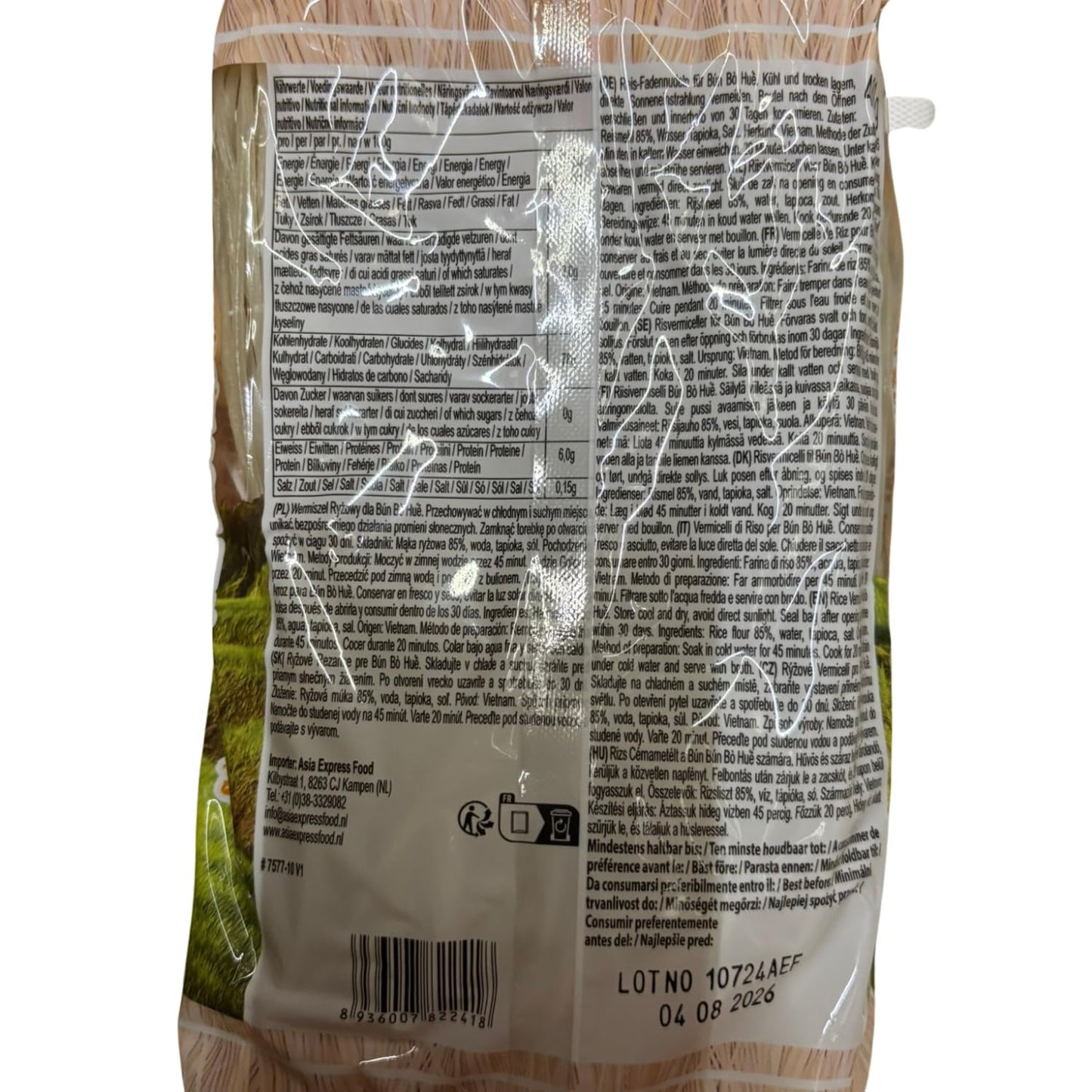 BAMBOO TREE - Broodje Bo Hue Rijstnoedels - (1 X 400 G)