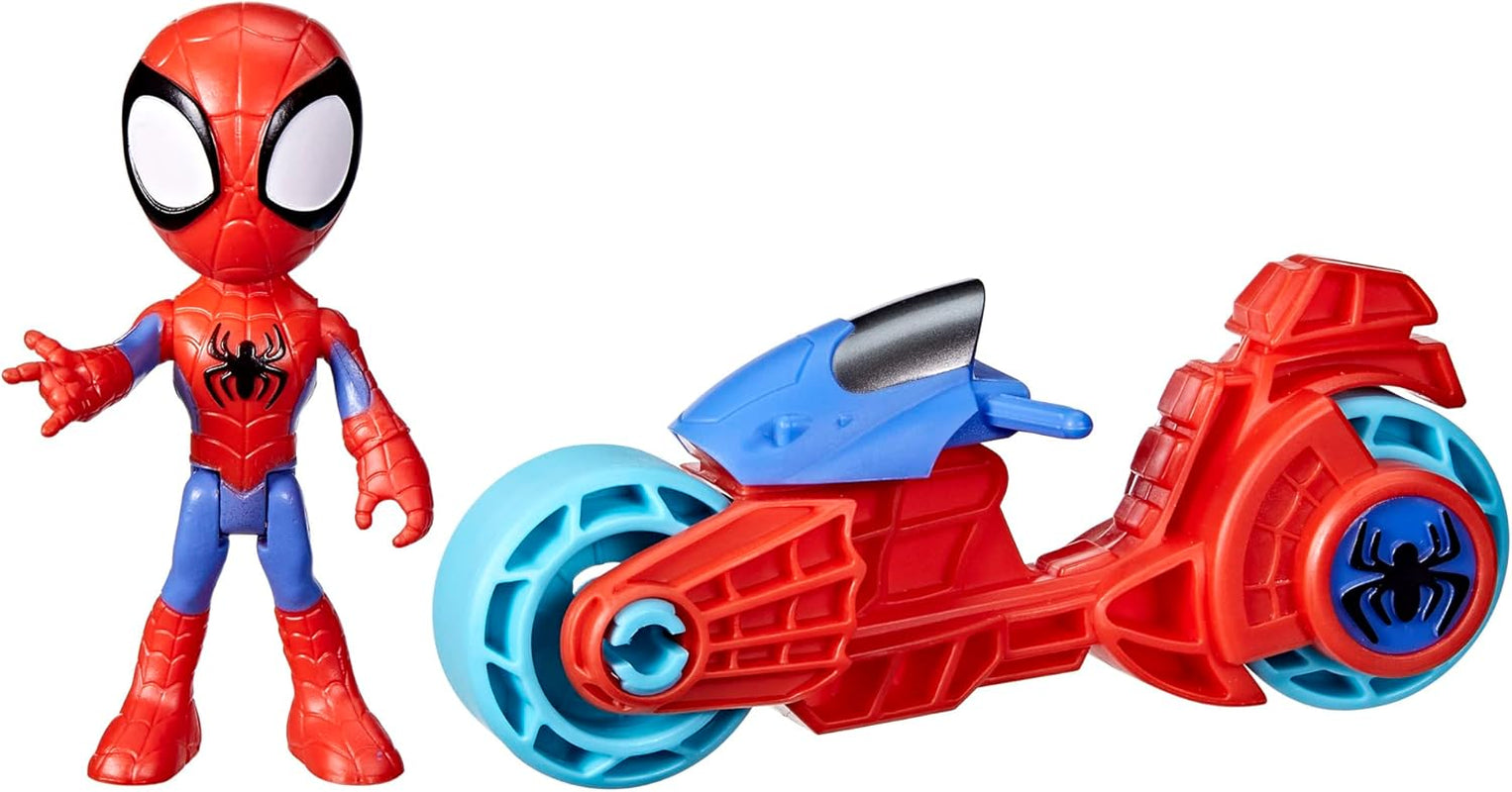 SPIDEY en ZIJN GEWELDIGE VRIENDEN Marvel Spidey motorfietsfiguur speelgoed voor jongens en meisjes vanaf 3 jaar Actiefiguren Naty Shop Motorcycle Spidey