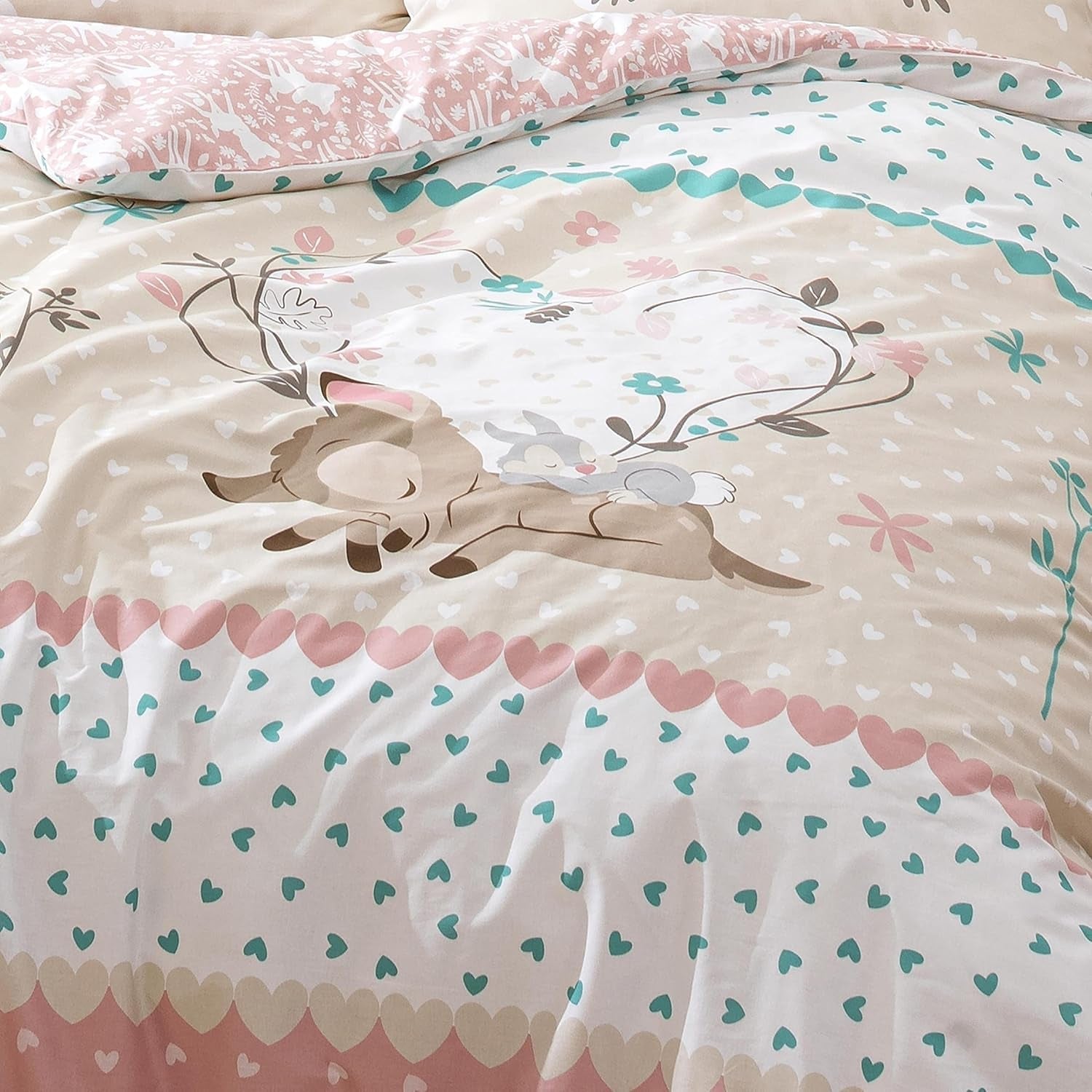 Beddengoed voor meisjes, Bambi, 100% katoen Beddengoed - kinderen Naty Shop