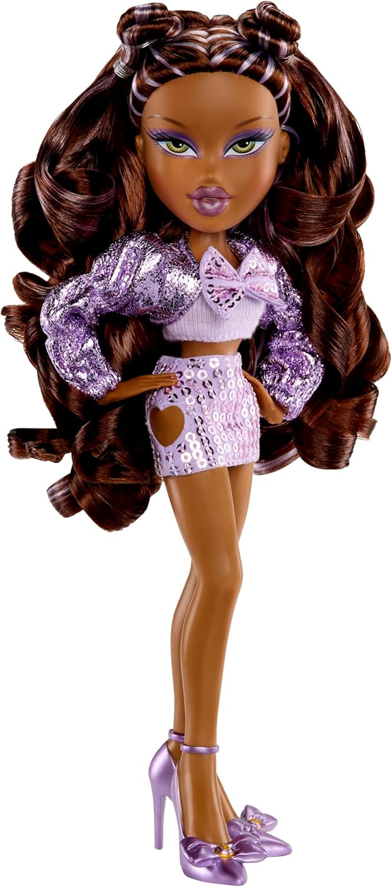 BRATZ Pop Starz Sasha – Modepop met sleutelhanger, outfit en muzikale accessoires om te verzamelen