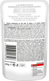 Crystal Delicate Suppenfond für die Katze, met natuurlijke Lachs, garniert met Gemüse, 40 g, 32 Stück