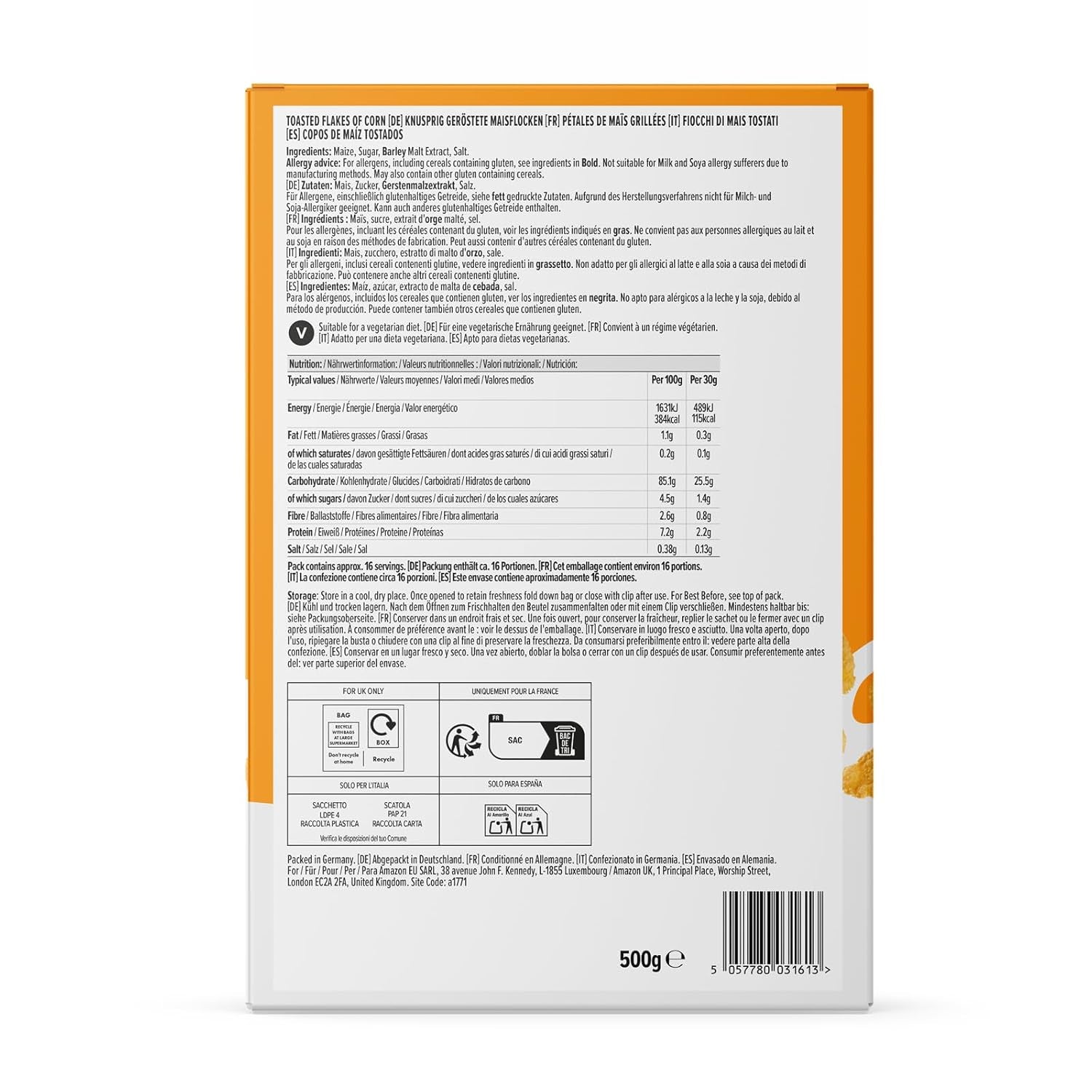 van Amazon Cornflakes Cornflakes, 500g