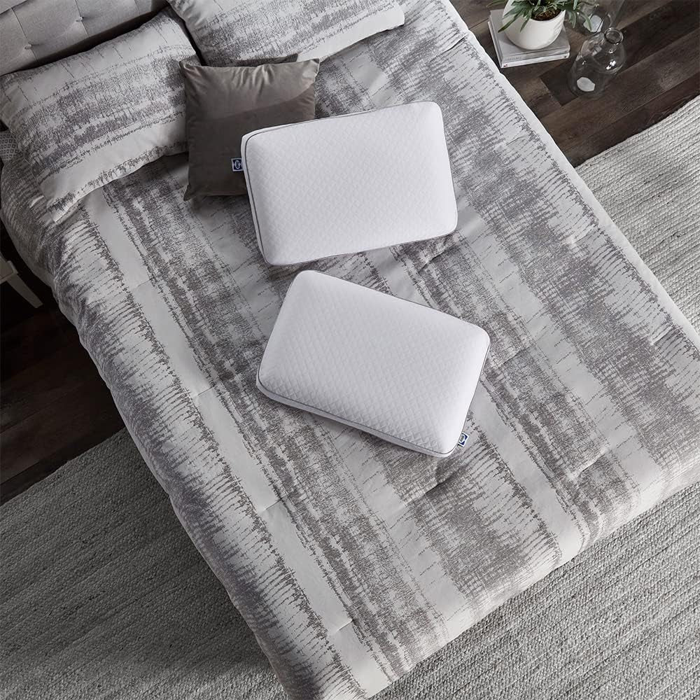 Sealy Essentials Memory Foam Kussen Standaard Wit 2-delig Naty Shop Standaard Kussens