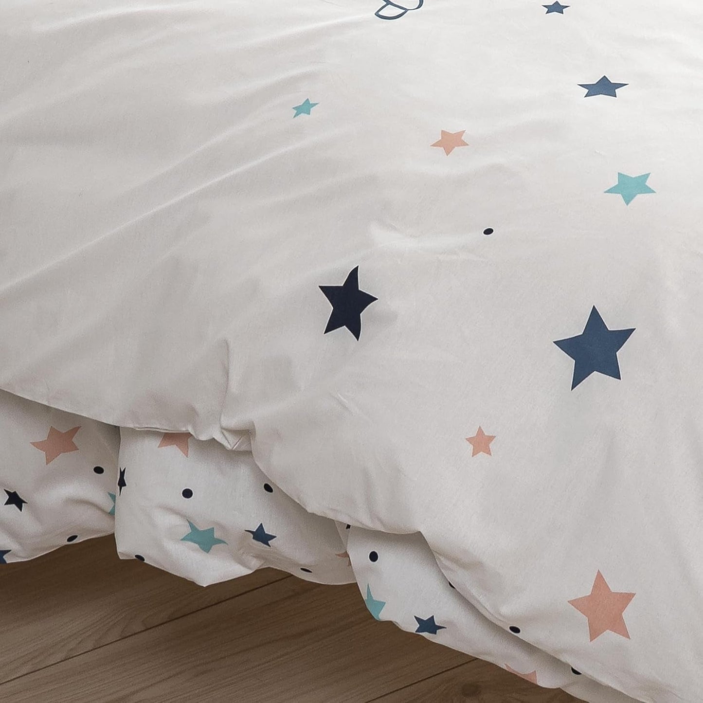Beddengoedset voor kinderen, omkeerbaar, Sterren Beddengoed - kinderen Naty Shop